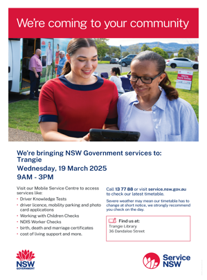 Service NSW Mobile in Trangie
